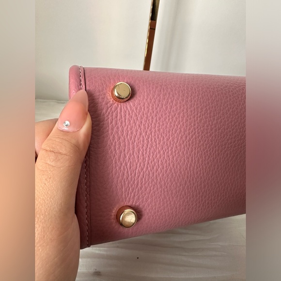 Pink Dempsey Tote Bag 22” in Signature Jacuard with Stripe and Coach Patch - Picture 9 of 14